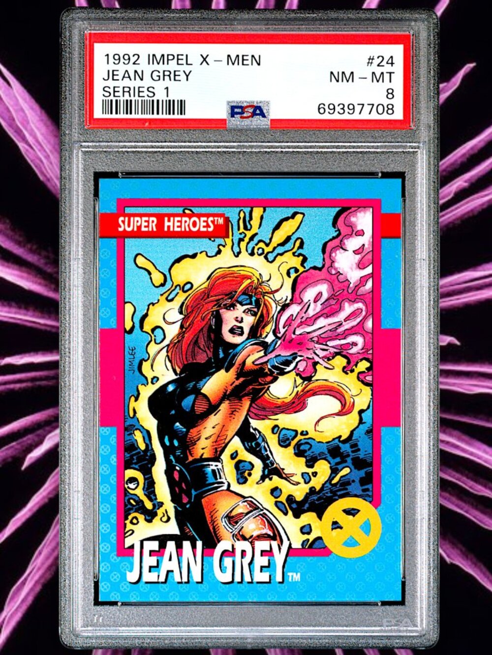 1992 Impel X-Men JEAN GREY #24 PSA 8 NM-MNT